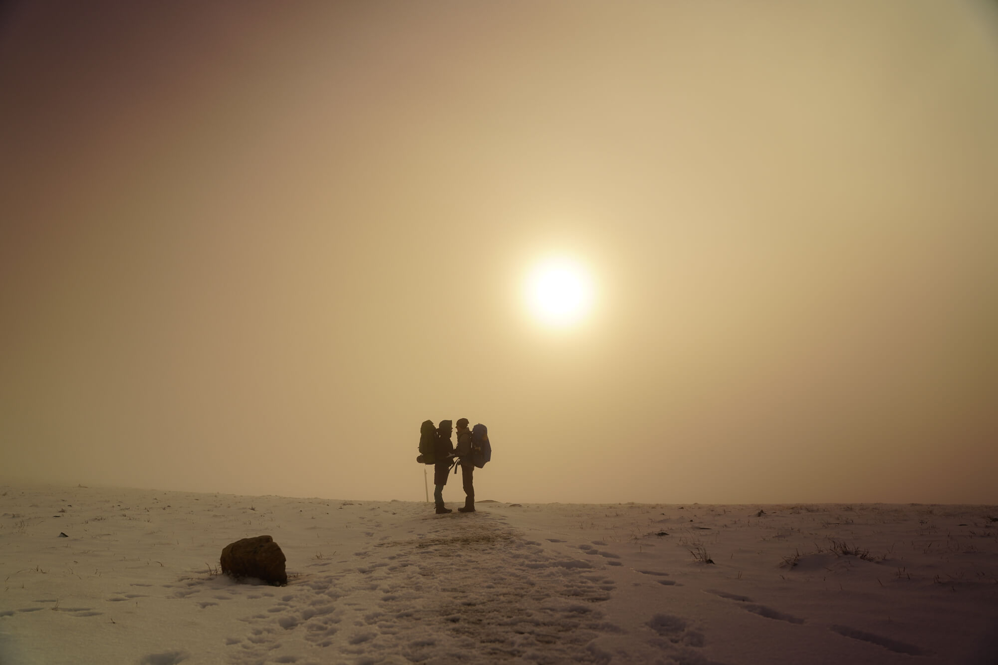 Standing on the highest point of Pallas fell at the end of Hetta-Pallas multi-day hiking