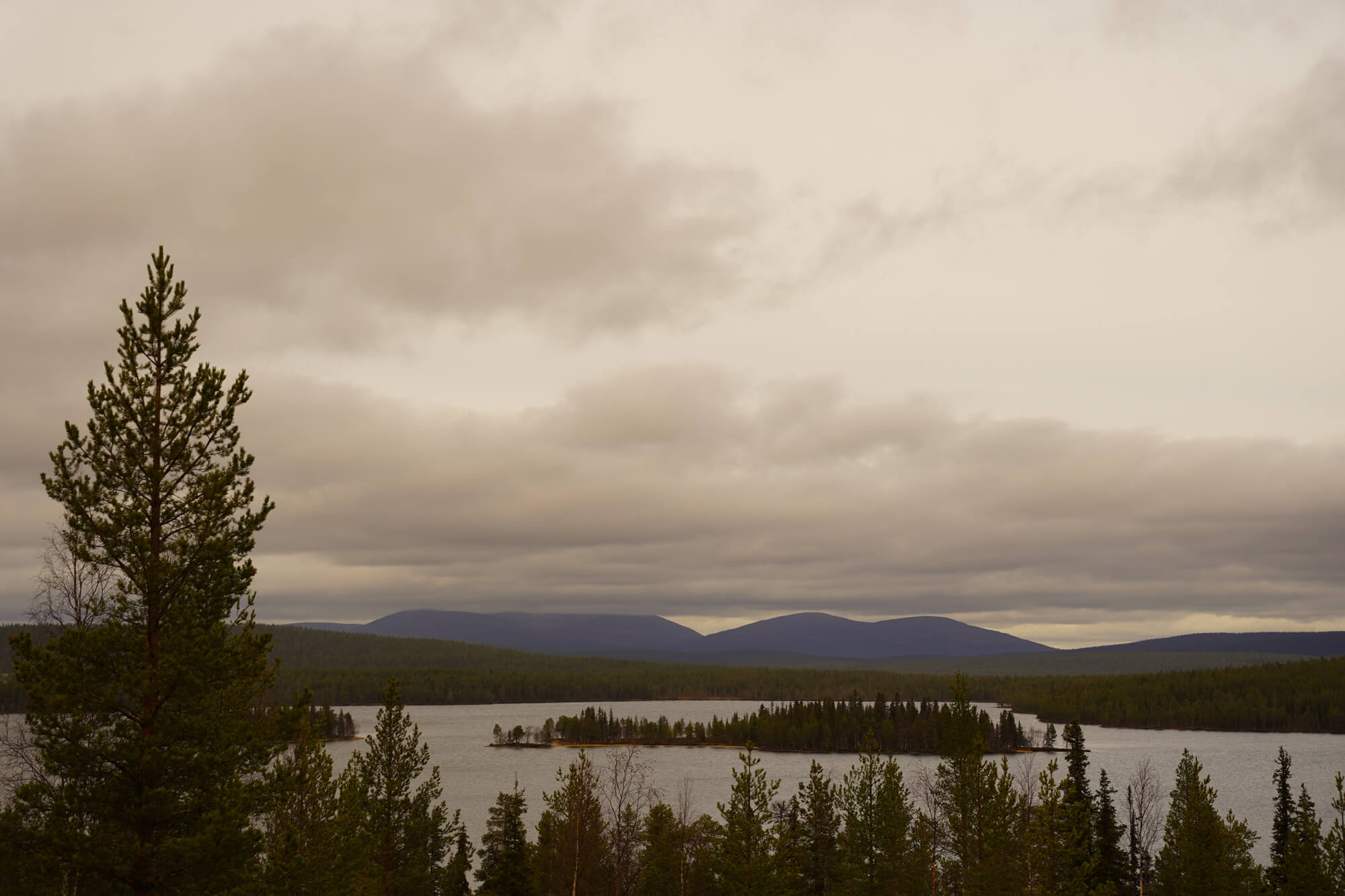 Lapland mountains and a lake.