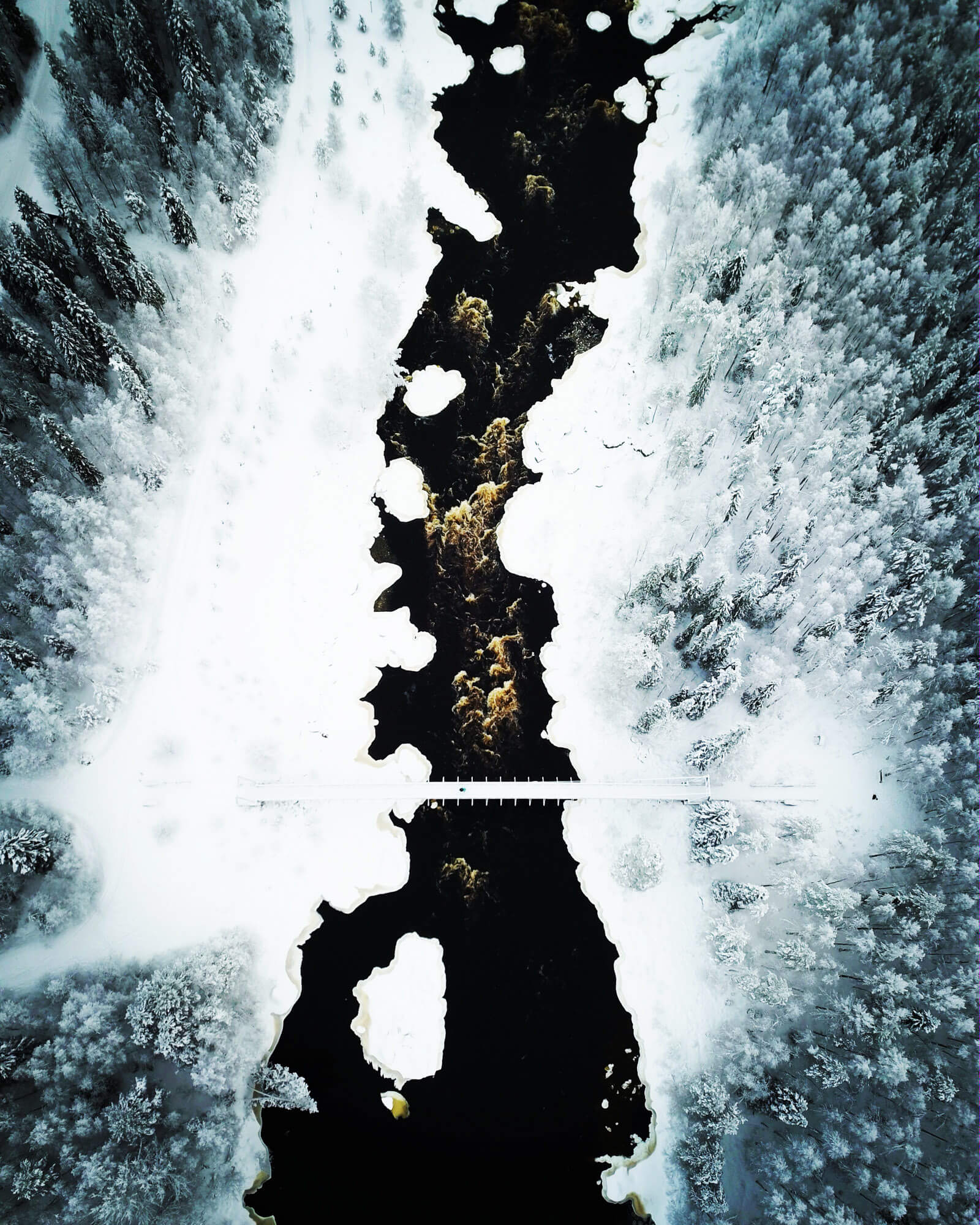 River during winter.